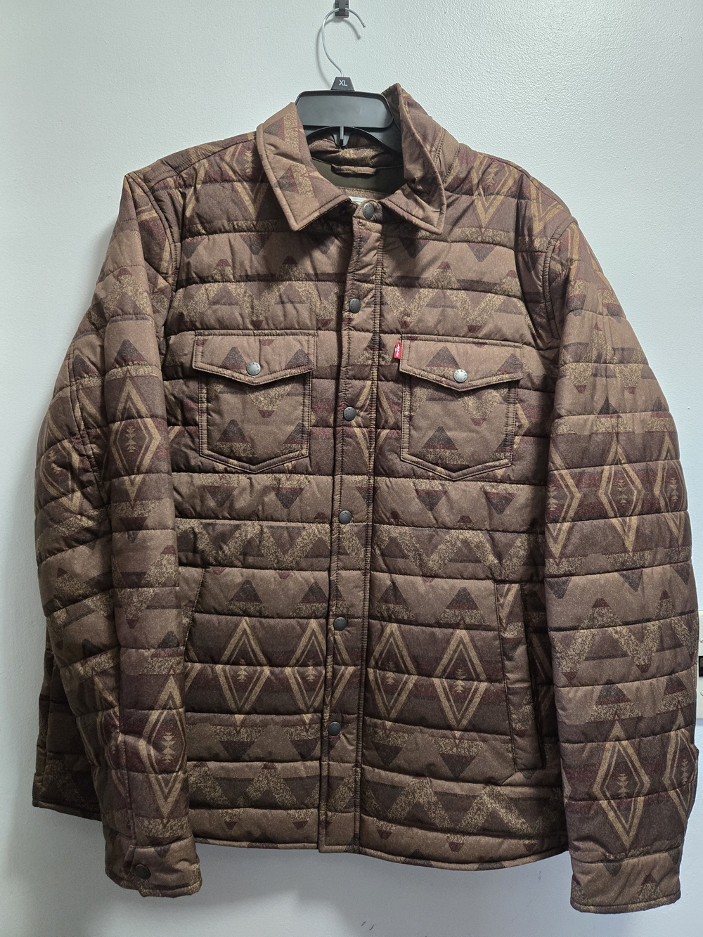 Levi's Brown Patterned Quilted Jacket
